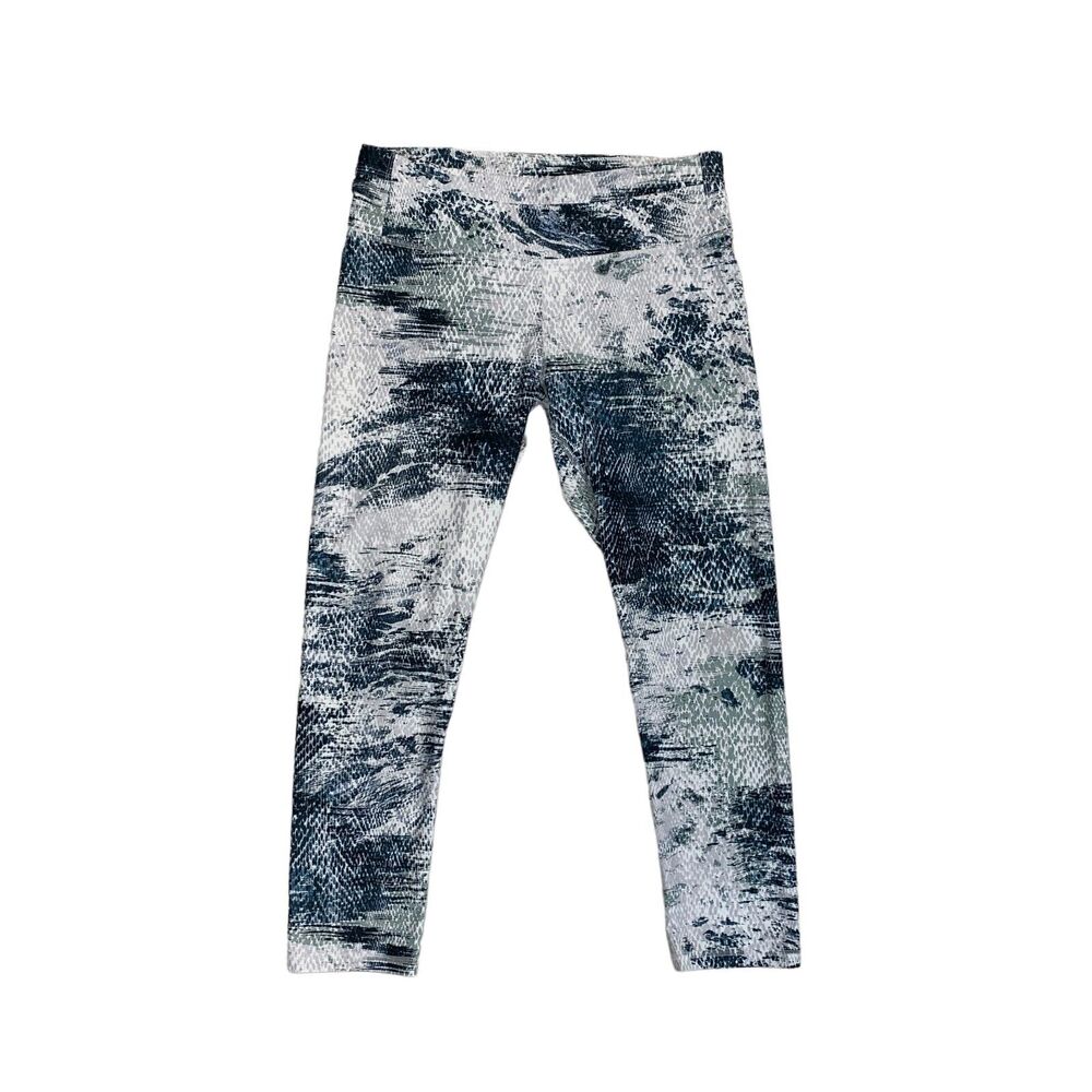 Fabletics Salar Capri Leggings Womens 14" Animal Print Internal Waistband Pocket